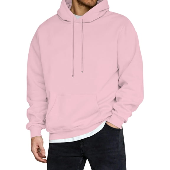 JTieacloth Sweatshirt Winter Hooded Mens Autumn And Winter Letter Oversize Loose Hooded Pullover Sweater Top Blouse Coat Red