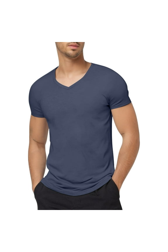 T Shirt Bra Mens V Neck Shirts Short Sleeve Casual Stylish Beach T Shirt Summer Hippie Tops