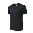 thumbnail image 1 of JTieacloth Tee Shirts Mens Men's Short Sleeved Round Neck Bottom Shirt Outdoor Hiking Tops Sports T Shirt Outside Running Fitness Clothing, 1 of 4