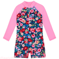 thumbnail image 1 of JTieacloth Toddler Girls Long Sleeve Printing Beach Bathing Suit Girls Swimwear Swimsuit,Sizes 10-11 Years, 1 of 5