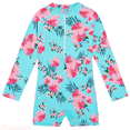 thumbnail image 1 of JTieacloth Toddler Girls Long Sleeve Printing Beach Bathing Suit Girls Swimwear Swimsuit,Sizes 3-4 Years, 1 of 5