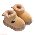 thumbnail image 1 of JTieacloth Toddler Girls Snow Boots Winter Warm Lined Boots For Girls Kids Non Outdoor Soft Sole Childrens Ankle Booties Toddler Casual Footwear,White, 1 of 4