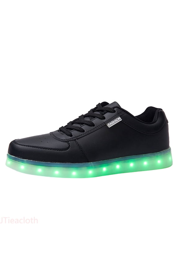 Unisex LED Light Shoes High Top Light Flashing Trainers USB Charging Shoes For Children Sneakers School Shoes,Sizes 13 Little Kid