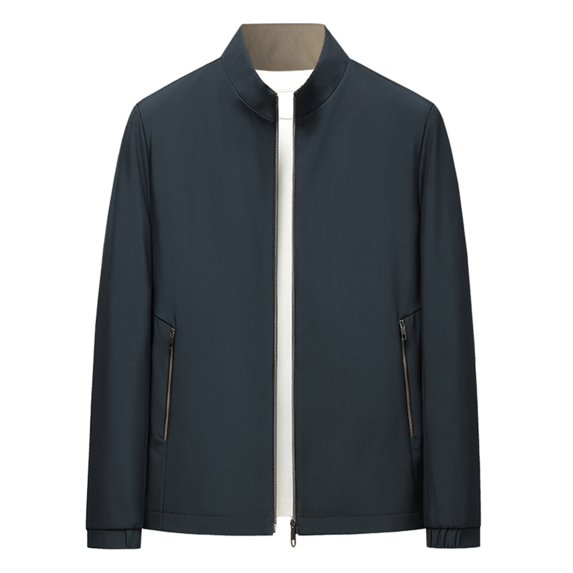 JTieacloth Warm Winter Coats European Solid Color Aviation Jacket Men Loose Trendy Comfortable Zipper Cardigan Lightweight Casual Jacket Green