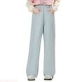 thumbnail image 1 of JTieacloth Wide Leg Jeans for School Girls Wide Leg Denim Pants For Kids Soft And Comfortable Long Trousers For Ages 5 16 For Casual And Everyday Wear,Sizes 15-16 Years, 1 of 5