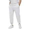 thumbnail image 1 of JTieacloth Wide Leg Pants for Men Solid Color Casual Jogger Pants With Elastic Cuffs Comfortable Tapered Sweatpants For Daily Wear And Outdoor Activities White, 1 of 4