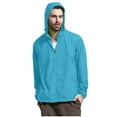 thumbnail image 1 of JTieacloth Windproof Jackets Mens Four Seasons Solid Color Packable Rain Jacket Lightweight Windproof Raincoat With Hood Outdoor Rain Gear Travel Hiking Cycling Blue, 1 of 6