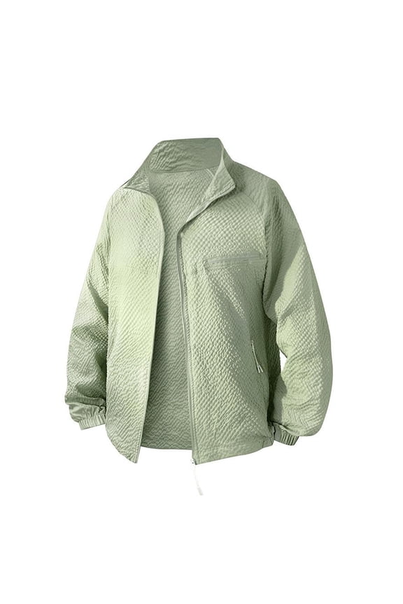 Winter Windbreaker Jackets Men's Casual Jackets Lightweight Sun For Daily Sports Activities Features Side Seam Pockets Ideal For Summer Wear And Easy Hand Wash Care Green