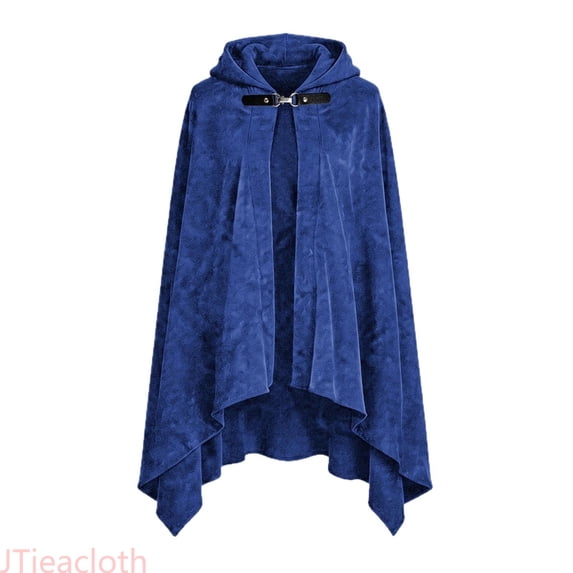 JTieacloth Womens Holiday Cloak Velvet Hooded Cape For Party Adult Kids Warm Cloak Wrap