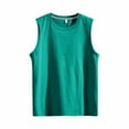 thumbnail image 1 of JTieacloth Yoga Tops for Men Men'S Fashion Spring And Summer Casual Sleeveless O Neck Printed Raglan Style Top Undershirt, 1 of 2
