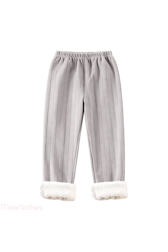 Boys Base Layer Pants Winter Warm Lined Pants For Kids Comfortable Stretch Fit Mid Waist For Cold Weather,Boys Pants Sizes 3-4 Years