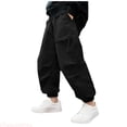 thumbnail image 1 of JTieaclothes Boys Cargo Pants Casual Streetwear Joggers For Youth Fashionable Loose Fit Trousers With Multiple Pockets Comfortable Daily Wear,Boys Pants Sizes 4-5 Years, 1 of 6