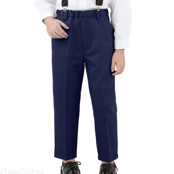 JTieaclothes Boys Fleece Lined Dress Pants Formal School Trousers For Kids Winter Warm Long Pants,Boys Pants Sizes 9-10 Years