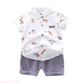 thumbnail image 1 of JTieaclothes Cartoon Set Clothes Tops+Shorts Summer 1 4Years Boys Baby Outfits T Shirt Boys Outfits&Set,Boys Outfit Sets Sizes 18-24 Months, 1 of 4
