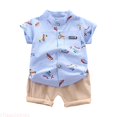 thumbnail image 1 of JTieaclothes Cartoon Set Clothes Tops+Shorts Summer 1 4Years Boys Baby Outfits T Shirt Boys Outfits&Set,Boys Outfit Sets Sizes 2-3 Years, 1 of 4