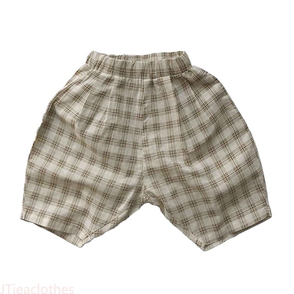 JTieaclothes Child Toddler Boys Girls Casual Pants Summer Holiday Plaid Shorts,Boys Pants Sizes 5-6 Years