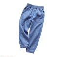 thumbnail image 1 of JTieaclothes Kids Boys Denim Jeans Pants Tapered Leg Solid Color Casual Slim Fit Jeans,Boys Pants Sizes 18-24 Months, 1 of 3