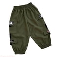 thumbnail image 1 of JTieaclothes Kids Cargo Pants Boys Girls Casual Trousers With Pockets Comfortable Elastic Waist Playwear For Toddler Children Autumn Winter,Boys Pants Sizes 6-7 Years, 1 of 4