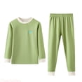 thumbnail image 1 of JTieaclothes Toddler Girls Boys Winter Long Sleeve Tops Pants 2PCS Outfits Clothes Set For Babys Clothes Underwear Set,Boys Outfit Sets Sizes 6-7 Years, 1 of 7