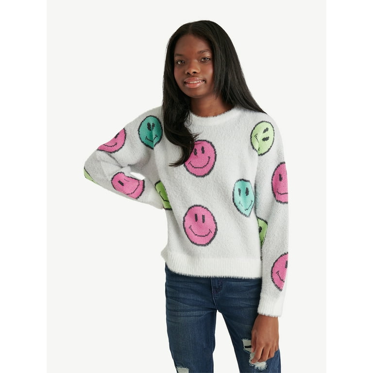 Pink eyelash sweater hot sale