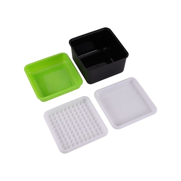JUANCHENG 1 Set Hydroponic Sprout Box Peanut Wheat Sprout Tray Sprout Cat Grass Tray Grass Pot Garden Supplies