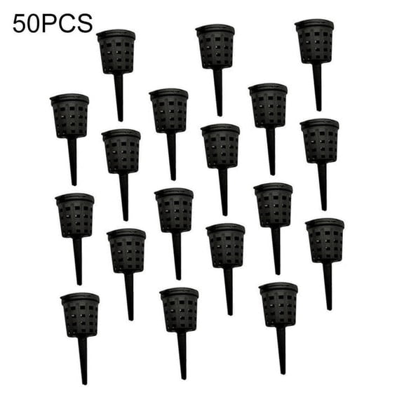 JUANCHENG 100PCS Plant Fertilizer Baskets with Lids for Enhanced Nutrient Management