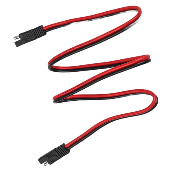 JUANCHENG 12AWG SAE Extension Connection Line Double Male Solar Extension Cable 100cm