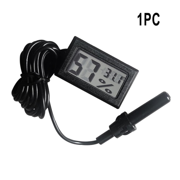 JUANCHENG 1PC Hermometer& Hygrometer (2 In 1) LCD Digital Thermometer Humidity Hygrometer Temp Gauge Temperature Meter Monitor High Quali 1pc