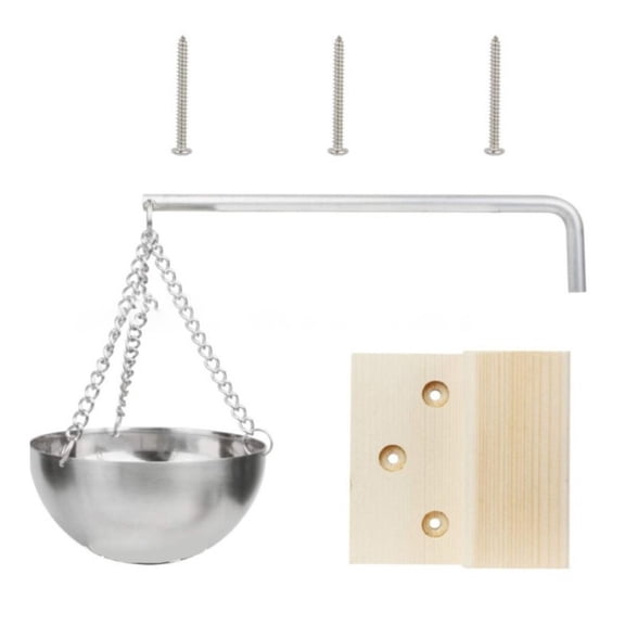 JUANCHENG 20cm Stainless Steel Sauna Aroma Bowl Wall-Mounted Essential Oil & Salt Diffuser