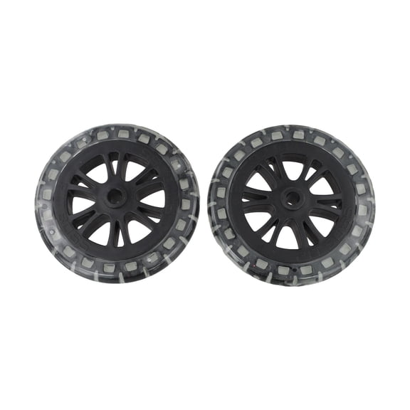 JUANCHENG 2pcs BBQ Grill Wheels 7 Inch Replacement Rubber Casters for Easy Setup