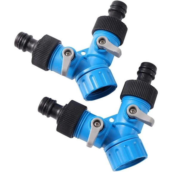 JUANCHENG 34 Inch Female Threaded Y-Shaped Garden Hose Splitter - Quick Connect Water 2