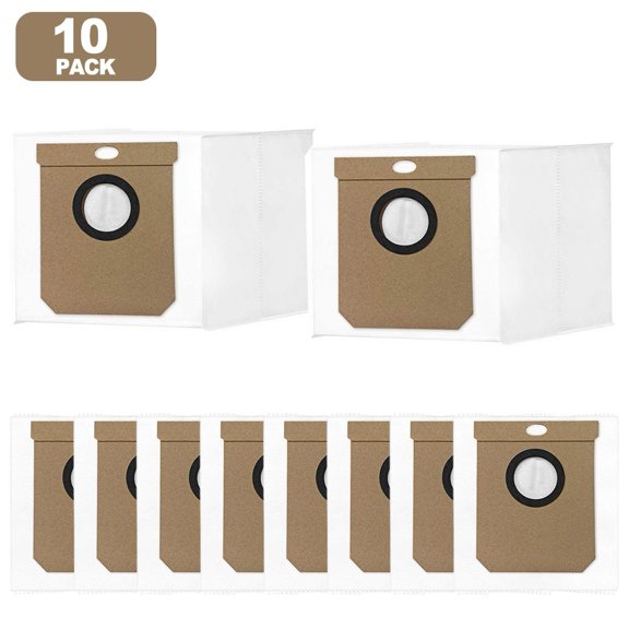 JUANCHENG 4/10pcs Large-Capacity Disposable Replacement Bags For PVCRAC 7290 Robot Vacuum Cleaner Cleaning Appliance Accessories
