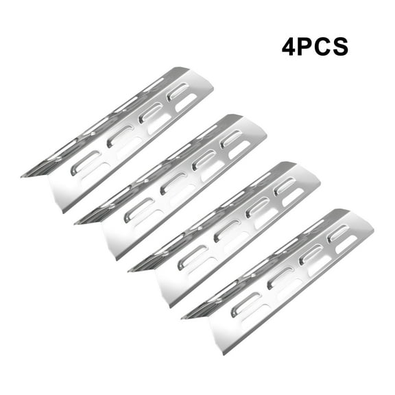 JUANCHENG 4*Heat Plates Stainless Steel BBQ Gas Grill Heat Plate Shield Tent Replacement For Backyard Heat Deflector Heat Diffuser Flame