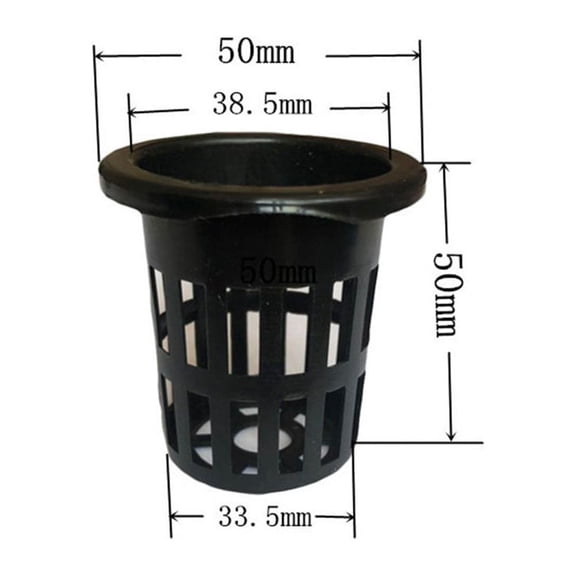 JUANCHENG 40X Mesh Pot Net Cup Basket Hydroponic Aeroponic Plant Grow Planting Basket
