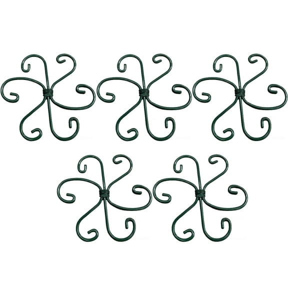 JUANCHENG 5PCS Rust Resistant Metal Plant Support Frame for Long Lasting Garden Use Gold