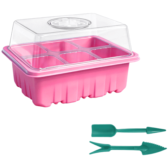 JUANCHENG 6 Hole 12 Hole Plant Starter Tray with Transparent Cover Waterproof Base