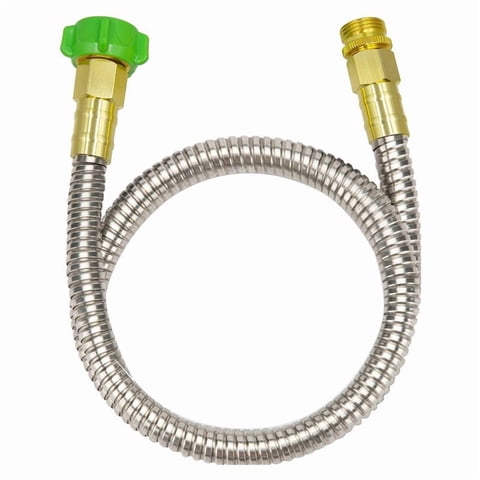JUANCHENG 6ft Stainless Steel Garden Hose - Tangle-Free, Compact & Flexible,8ft 12ft