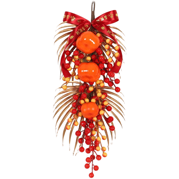 JUANCHENG Artificial Flower Decorations For The Year Of The Horse 2026 - Hanging Ornaments