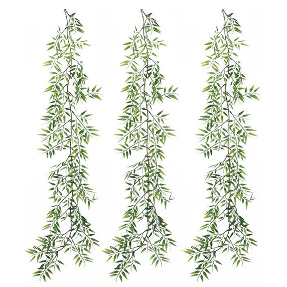 JUANCHENG Artificial Leaf Vine Realistic Design Sturdy Plastic Material Lightweight Design