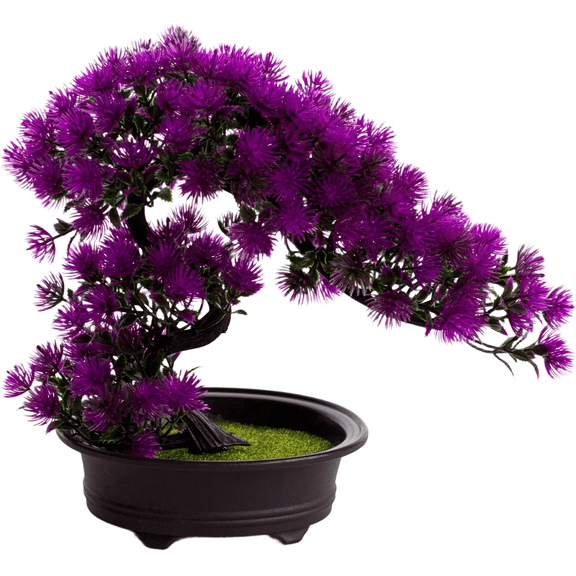 JUANCHENG Artificial Plants Bonsai Pine Tree Potted Faux Pine Bonsai for Home Office