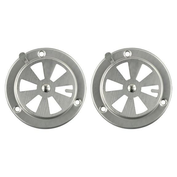 JUANCHENG BBQ Grill Vent Damper Set 2pcs Stainless Steel for Optimal Air Control