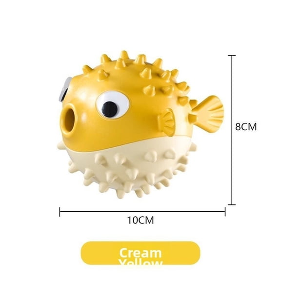 JUANCHENG Bouncy Fish Treat Ball-Bite-Resistant Sound-Making for Puppies & Dogs Leaky ball