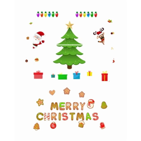 JUANCHENG Christmas Tree Resin Magnets with Magnetic Backing for Refrigerator Decor