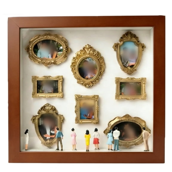 JUANCHENG DIY Museum Silhouette Box Shadow Box Frame Kit