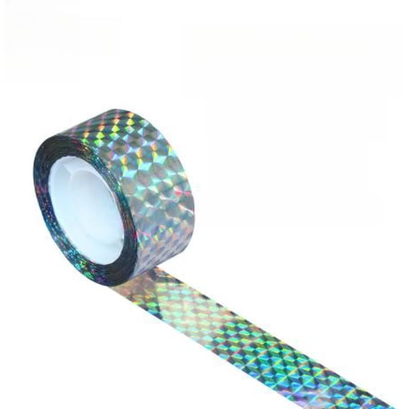 JUANCHENG Dual-Sided 50m Scarecrow Bird Tape - optical maser Reflective & Effective