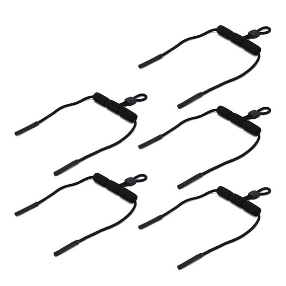 JUANCHENG Floating Eyeglass Retainer Strap Silicone Floating Diving Glasses Rope Adjustable Cord Secure Your Sunglasses For Water Sports Is black