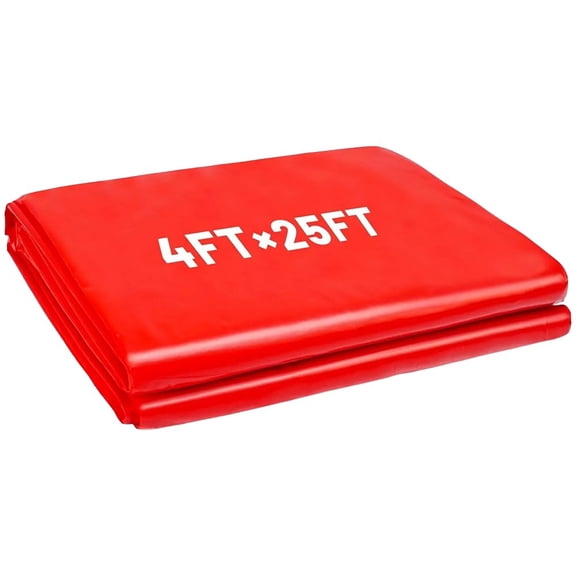 JUANCHENG Garden Red Plastic Mulch Roll 4ft x 25ft for Faster Crop Growth and Harvests