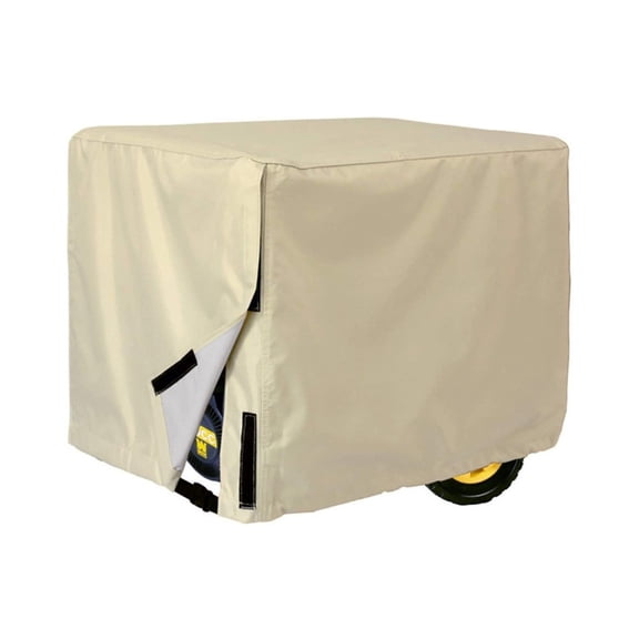 JUANCHENG Generator Cover Outdoor Waterproof Heavy Duty Sunscreen Dustproof Protective Beige