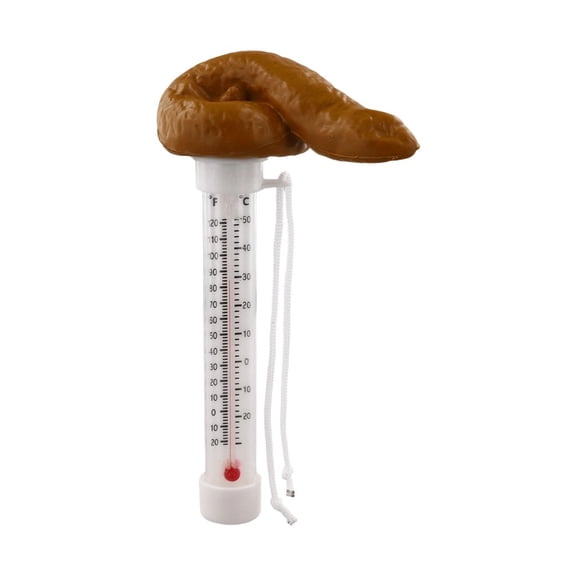 JUANCHENG Hilarious Floating Poop Thermometer Easy Read Pool Spa Water Gauge Garden Tools Accessories Household Supplies