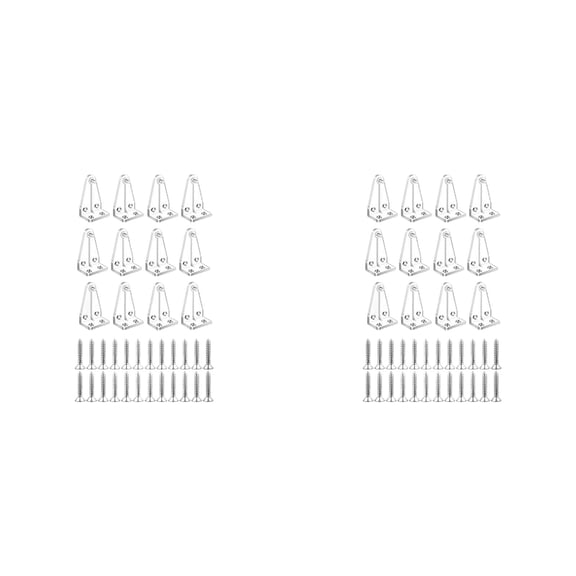 JUANCHENG Hold Down Brackets Plastic Blind Brackets For 1" Blinds Bottom Rail Hold Clips For Horizontal Blinds Window Shades